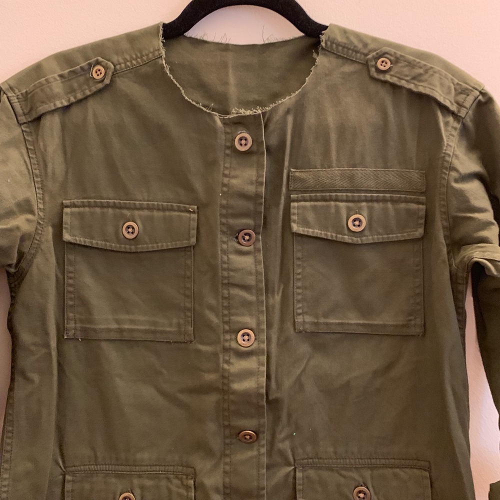 Army Green Denim Jean Jacket